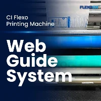 Apa peran sistem pemandu web pada mesin cetak fleksografi?