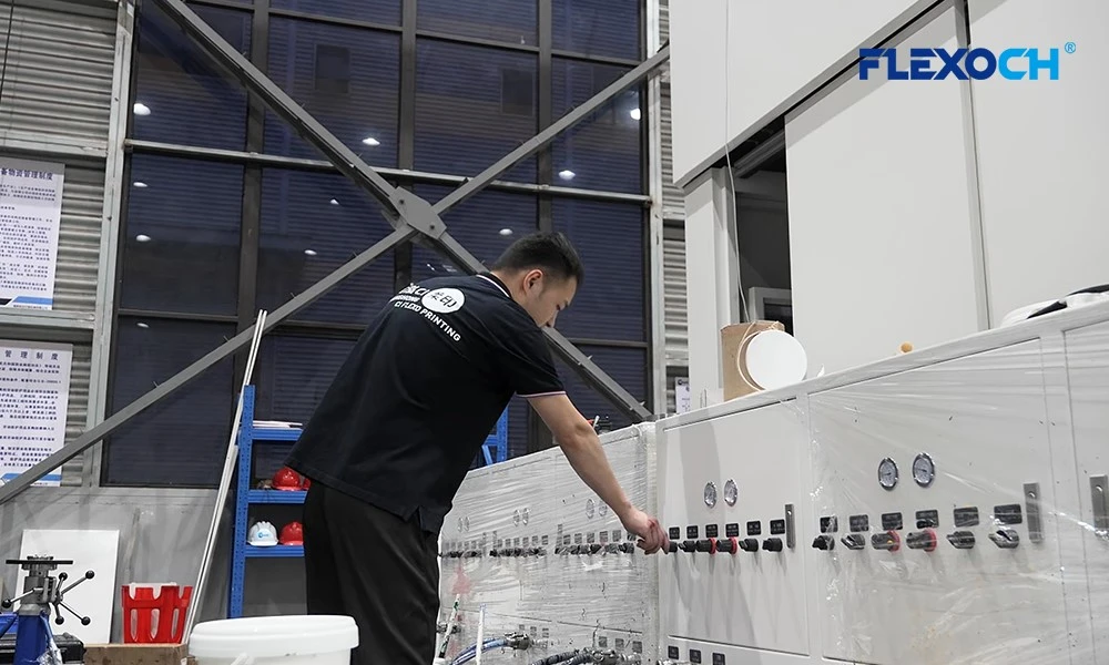 Gearless flexo printing machine Gearless flexo printing machine